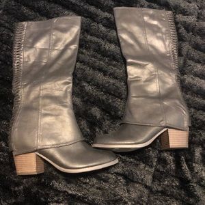 Black Fergalicious tall boots